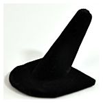 Single Black Velvet Ring Finger